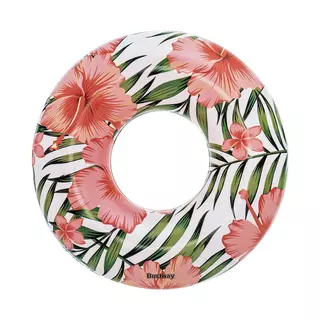 Bestway  Tropical Palms Swim Ring Multicolore