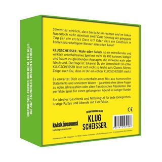 Kylskåpspoesi  Klugscheisser - Edition Wahr oder Falsch, Deutsch 