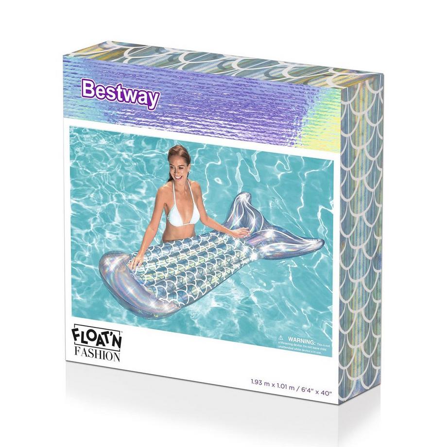 Bestway Iridiscent Mermaid Tail Lounge 193x101cm Materassino ad aria 