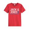 JACK & JONES T-Shirt  JCOROPE TEE SS CREW NECK Rot