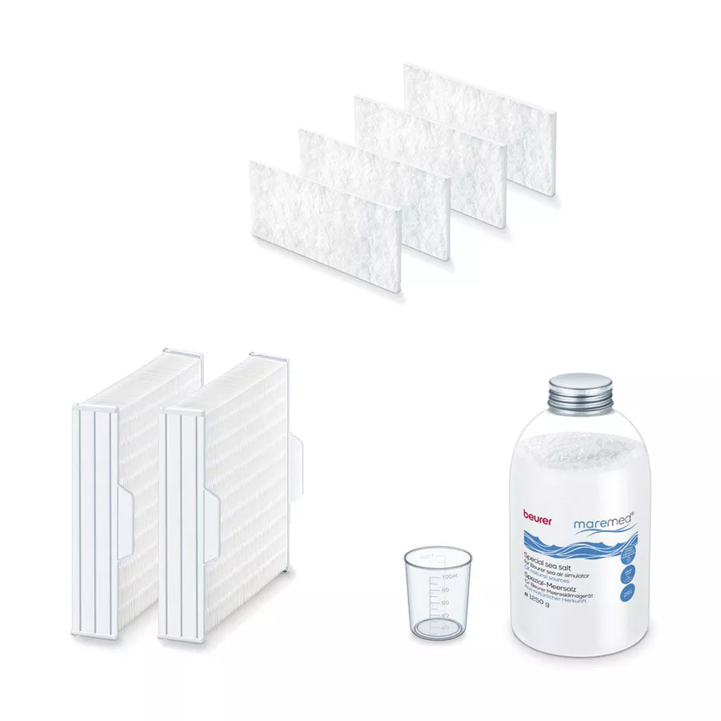 Beurer 68121 MK 500 Salt/Filter Combo for Asthma Filters Air 70%