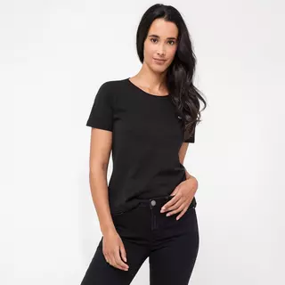 TOMMY JEANS T-shirt, Body Fit, manches courtes  Black