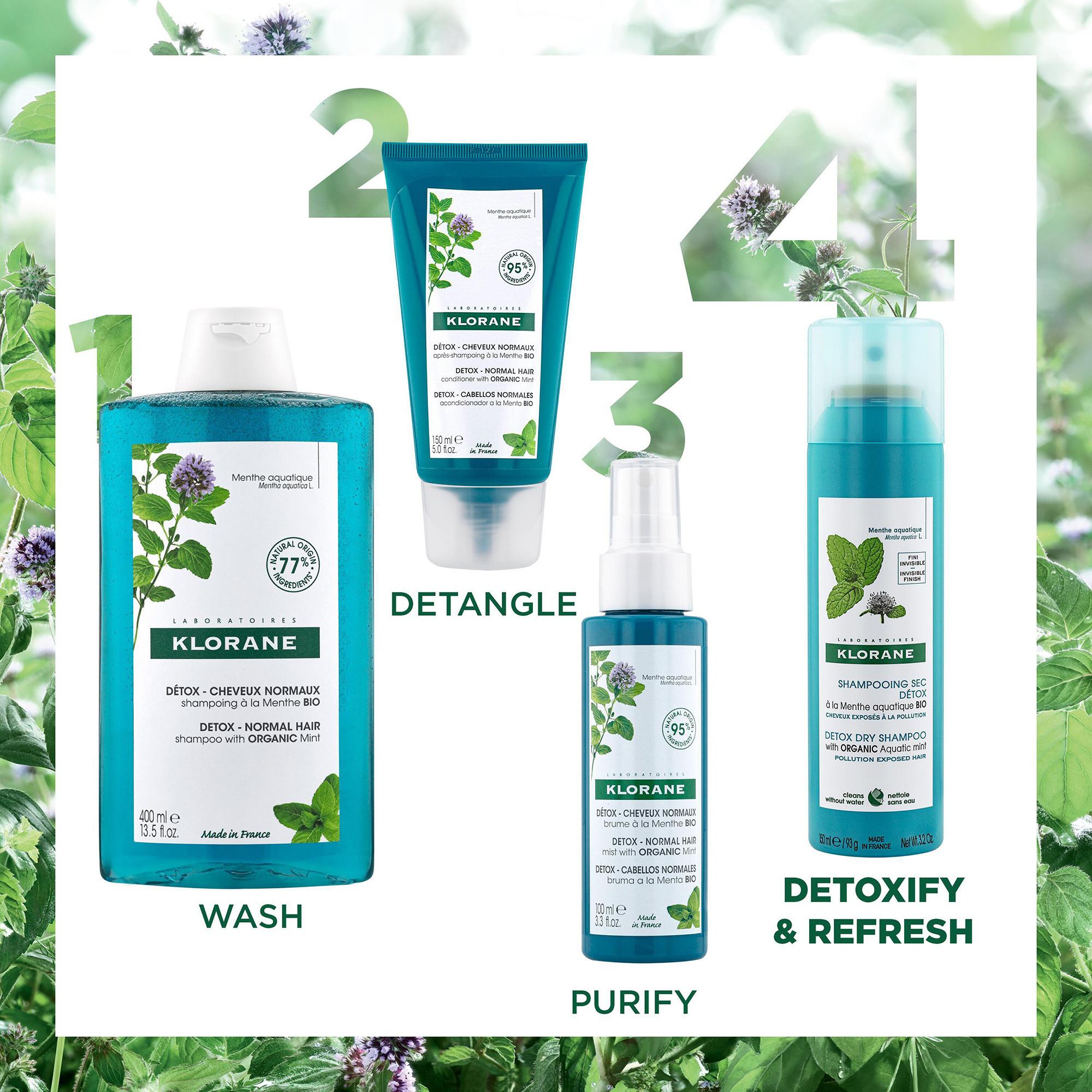 KLORANE Menta acquatica biologica Shampoo secco detox 