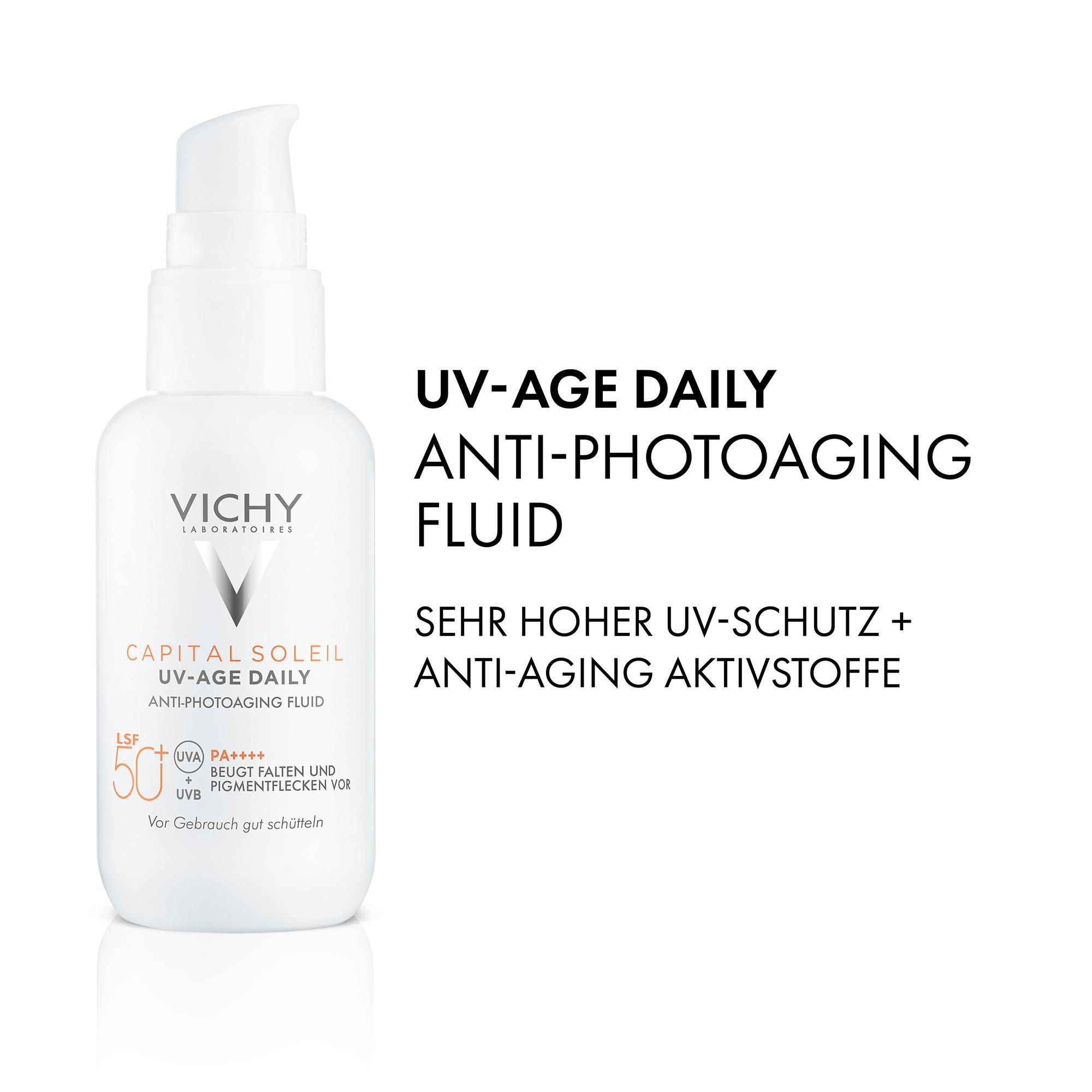VICHY Capital Soleil UV age SPF50+ Capital Soleil tägliches Anti-Photoaging Fluid UV-Age Daily LSF 50+ / PPD 46 