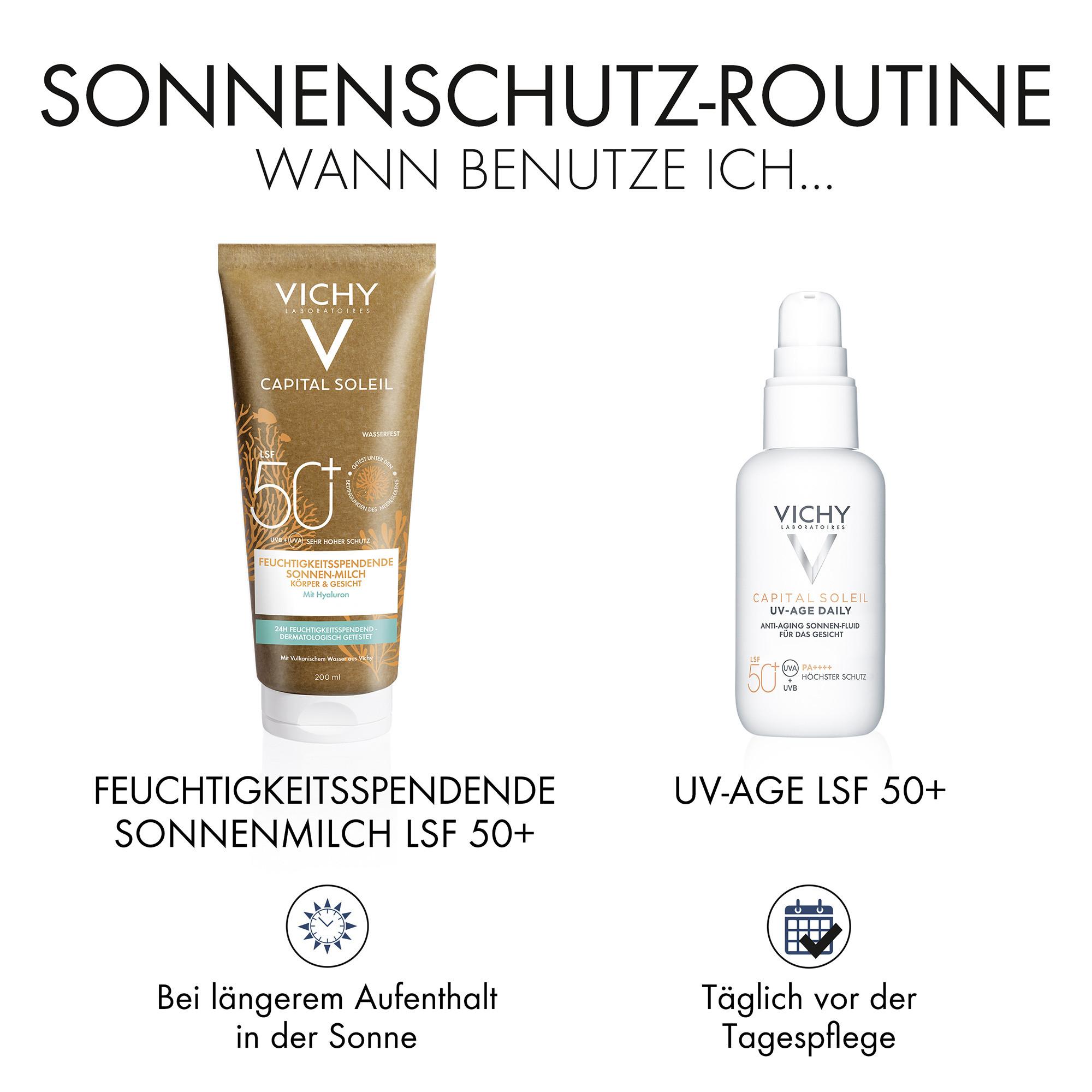 VICHY CS Eco lait SPF50
 Capital Soleil Feuchtigkeitsspendende Öko-Sonnenmilch LSF50+ 