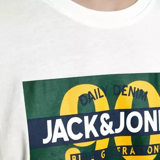 JACK & JONES T-Shirt JORTONNI TEE SS CREW NECK STS Weiss
