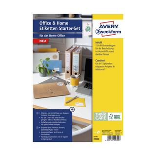 Avery-Zweckform Etikettenbogen Starter-Set Office & Home 