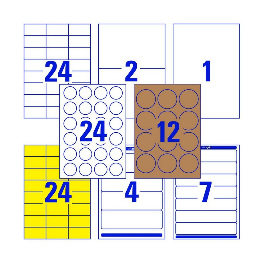 Avery-Zweckform Etikettenbogen Starter-Set Office & Home 