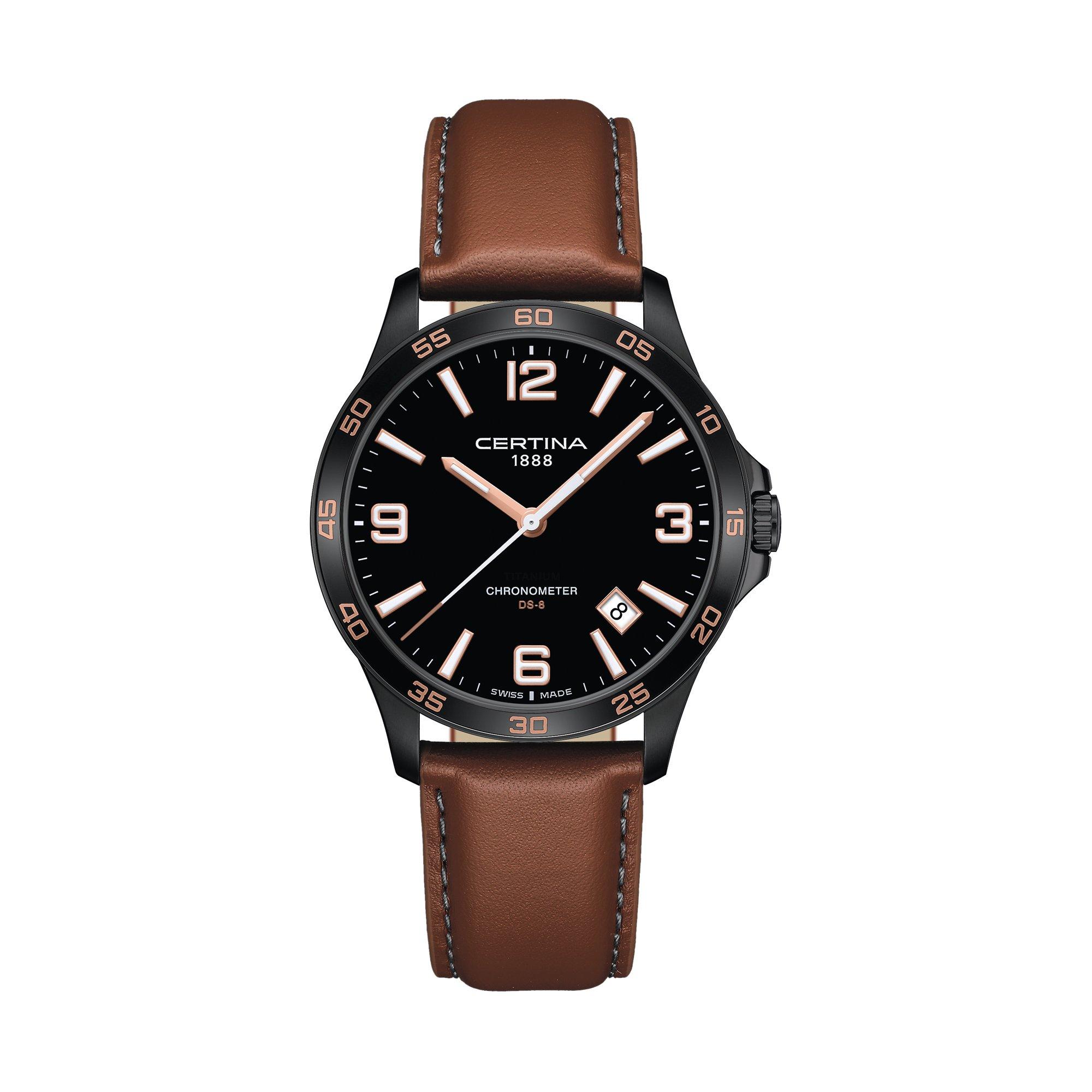 Image of Analoguhr Herren Braun 41mm