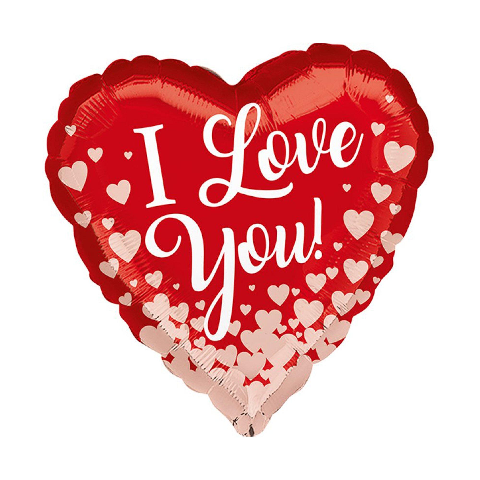 Image of Folienballon I Love You Rot