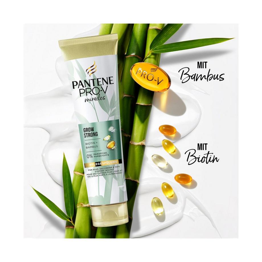 PANTENE  Miracles Grow Strong Pflegespülung Mit Biotin Und Bambus 