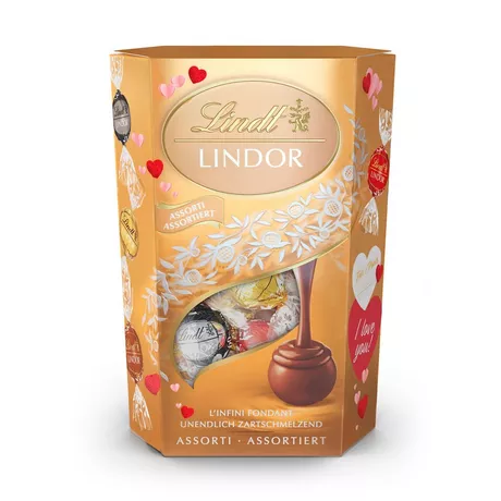 Lindt V-DAY Lindor Cornet Assortiert 