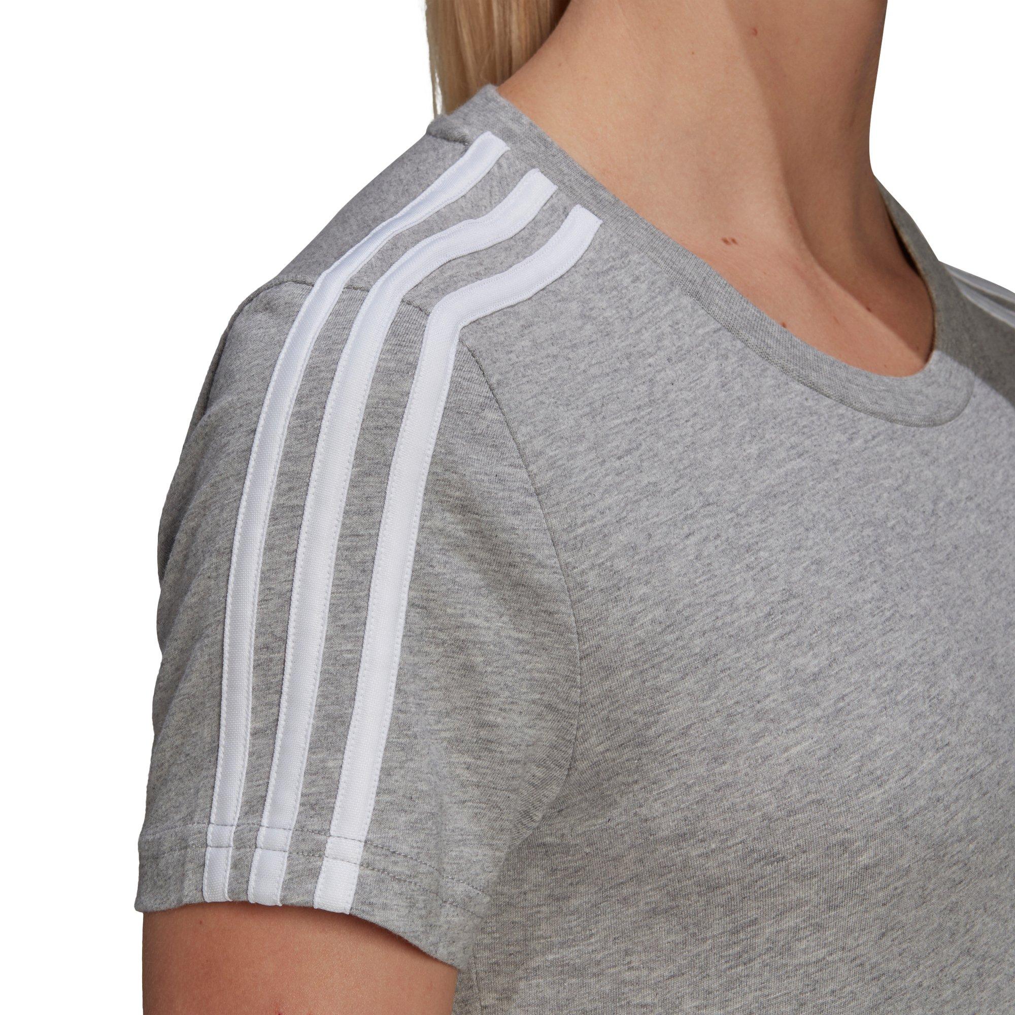 adidas 3S T MGREYH/WHITE T-Shirt 