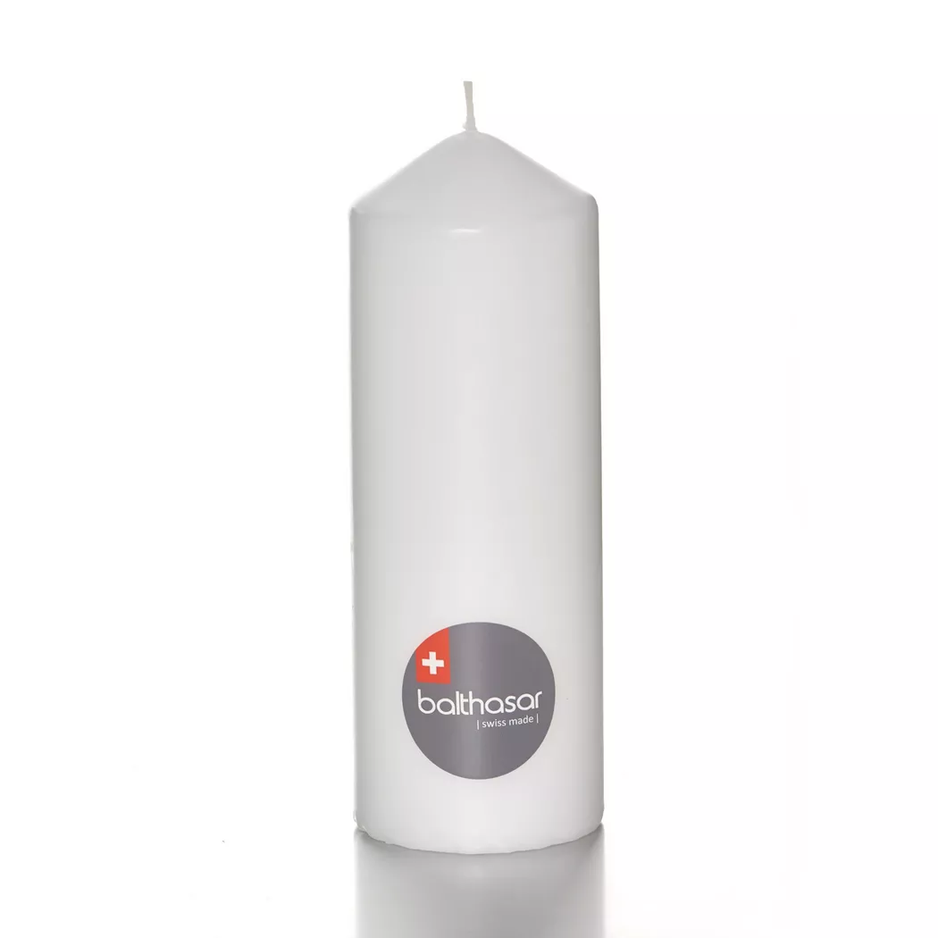 Balthasar - Zylinderkerze, 70X200MM, Weiss