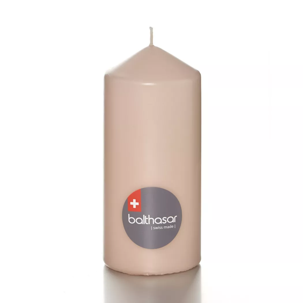 Balthasar - Zylinderkerze, 70X160MM, Taupe
