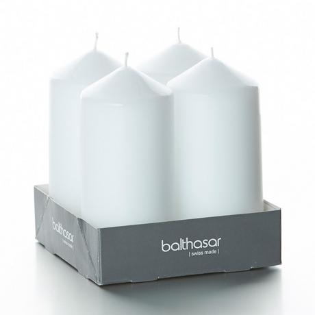 Balthasar Bougies cylindriques, 4 pièces  