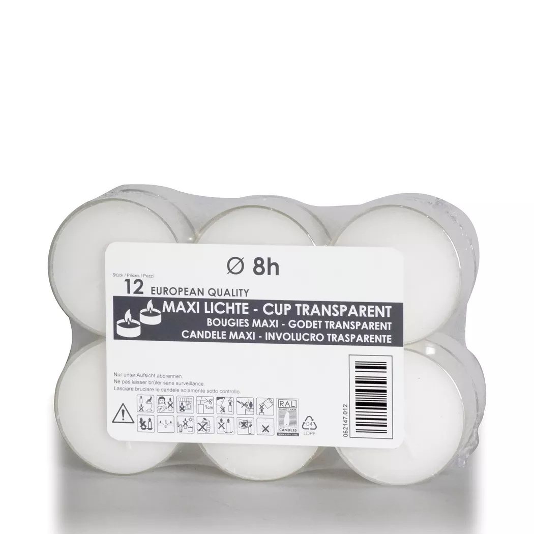 Balthasar - Teelichter-Set, 56X22MM, Weiss