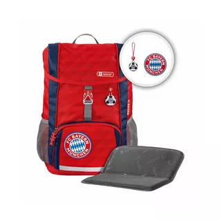 Step by Step Schulrucksack-Set, 3-teilig KID FC Bayern, Kid Mia san Mia Multicolor