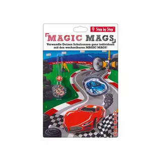 Step by Step Tornister Anhänger Set MAGIC MAGS, Car Race Multicolor
