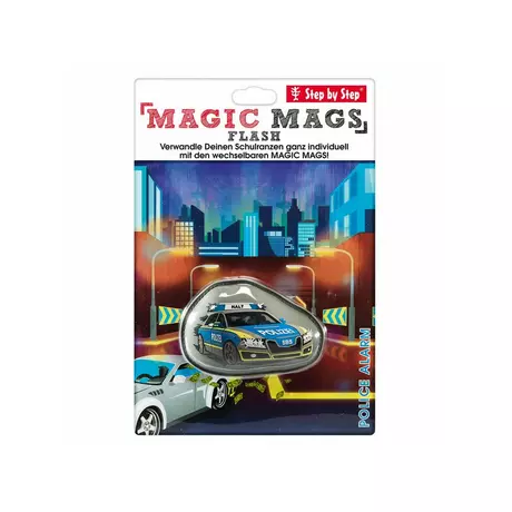Step by Step Tornister Anhänger Set MAGIC MAGS FLASH, Police Alarm Multicolor