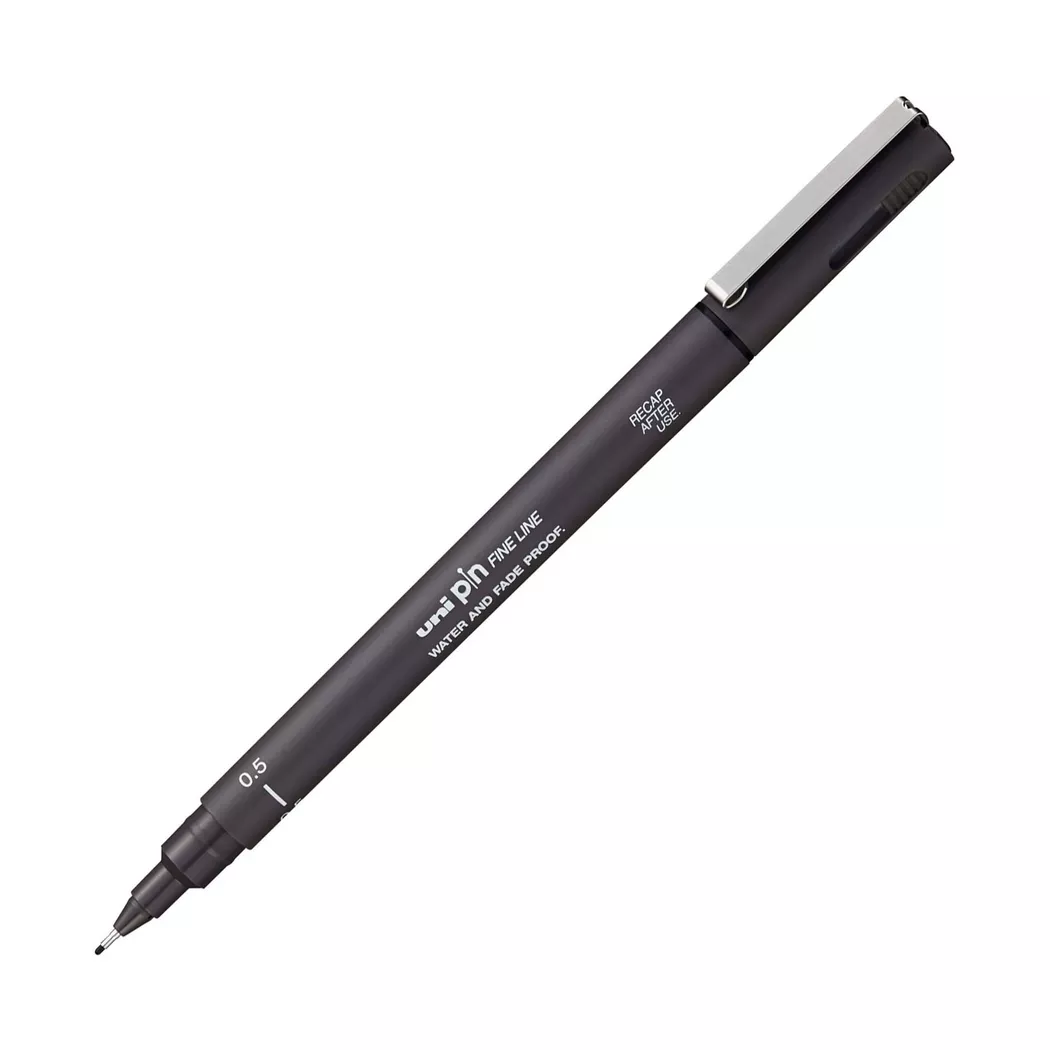 uni-ball - Fineliner, 1 Stück, Dunkelgrau