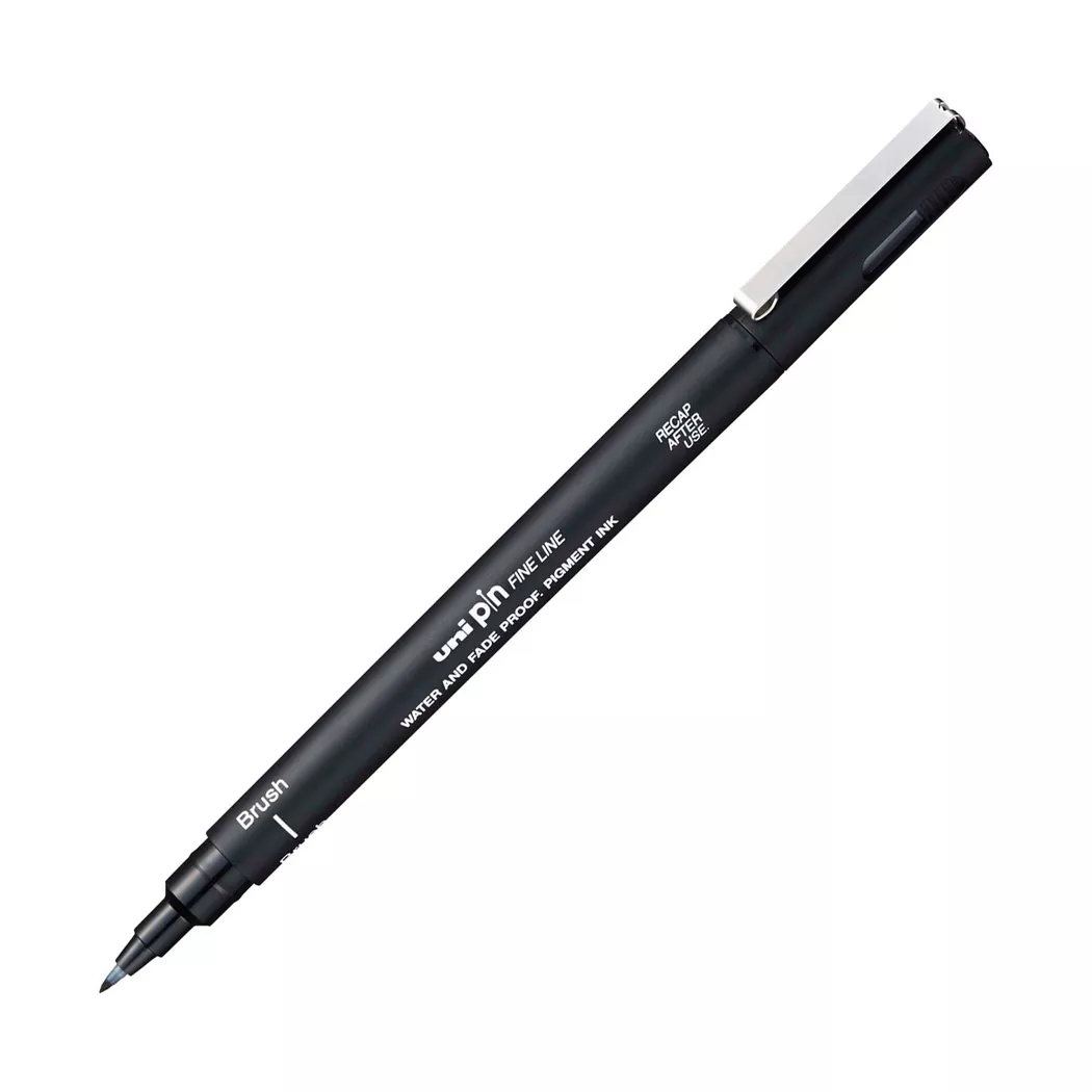 uni-ball PIN Brush Pen Black, Black