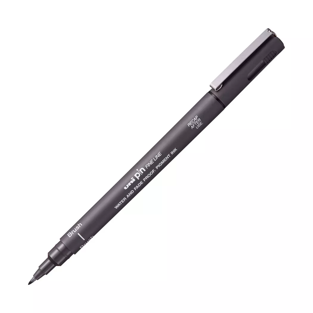 uni-ball - Fineliner, 1 Stück, Hellgrau