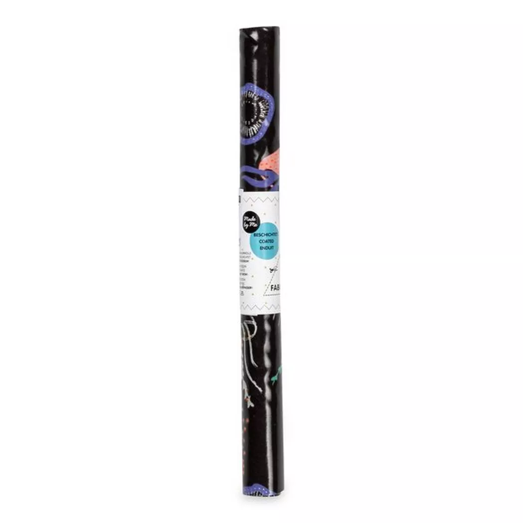 RICO-Design - Baumwollstoff, 25X70CM, Black