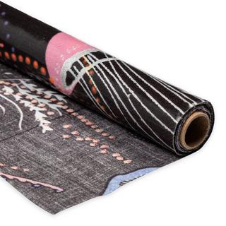 RICO-Design Tessuto di cotone Fiori sparsi grandi 