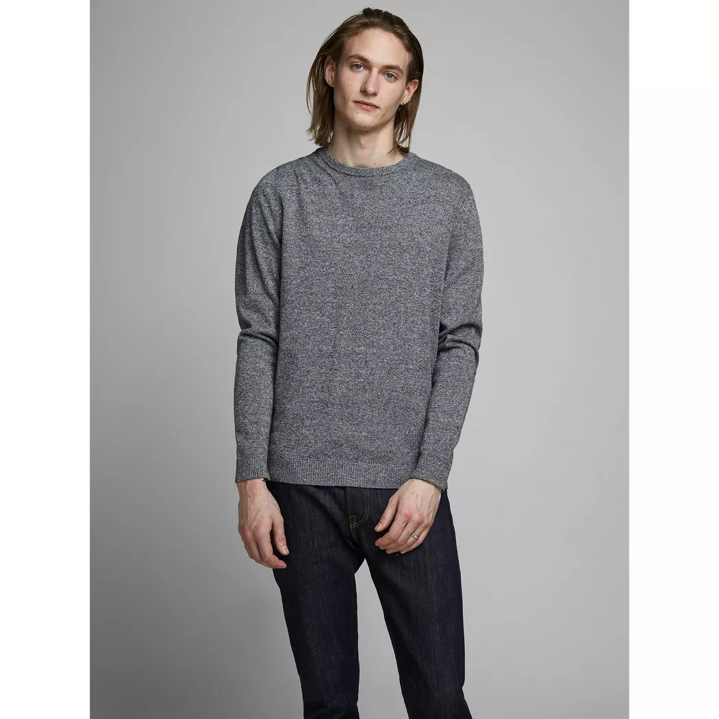 Jack & Jones Pull Essential Basic Knitted Navy Blazer Twisted Jet Stream XL Homme