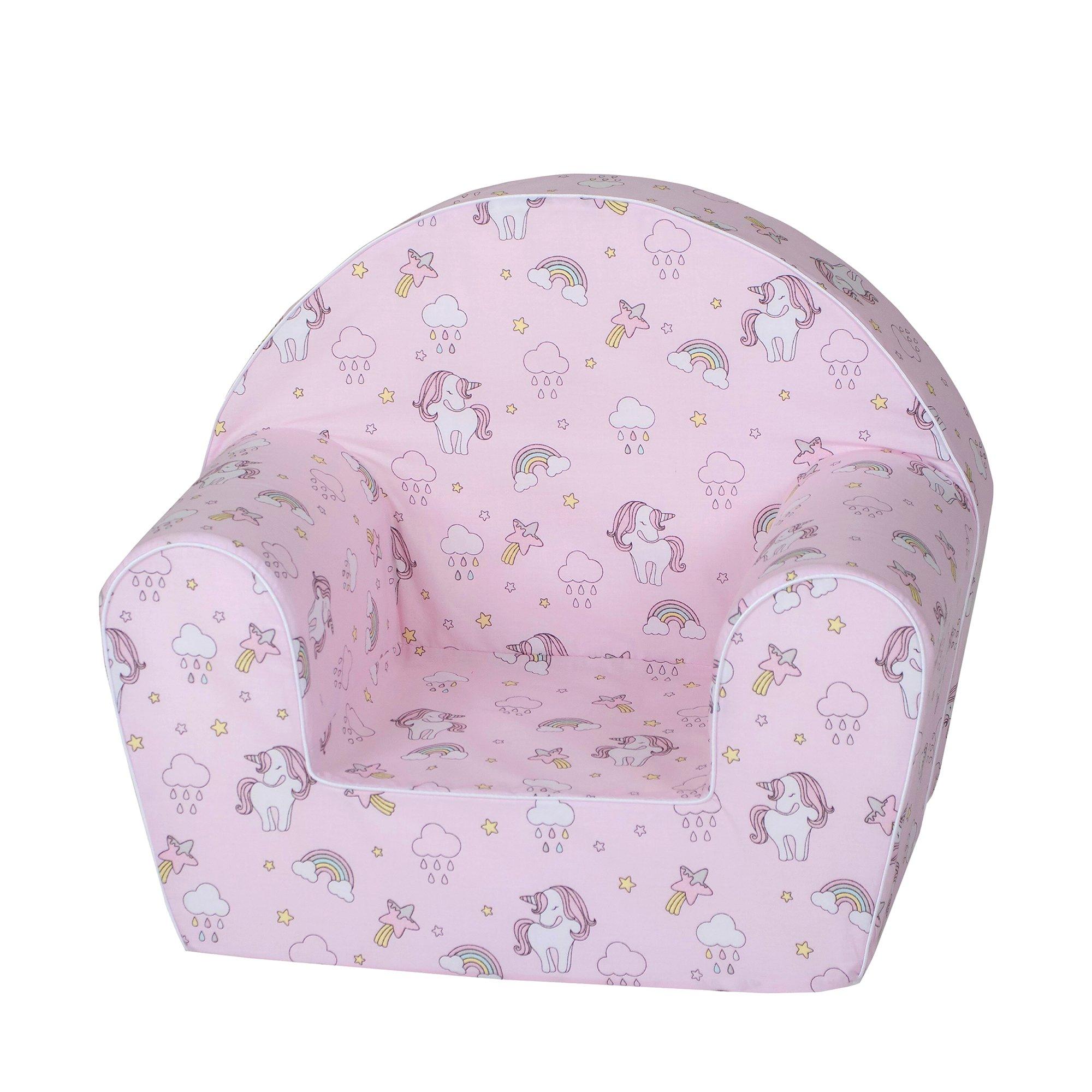 Image of knorr toys Kindersessel, Rainbow Unicorn Rosa