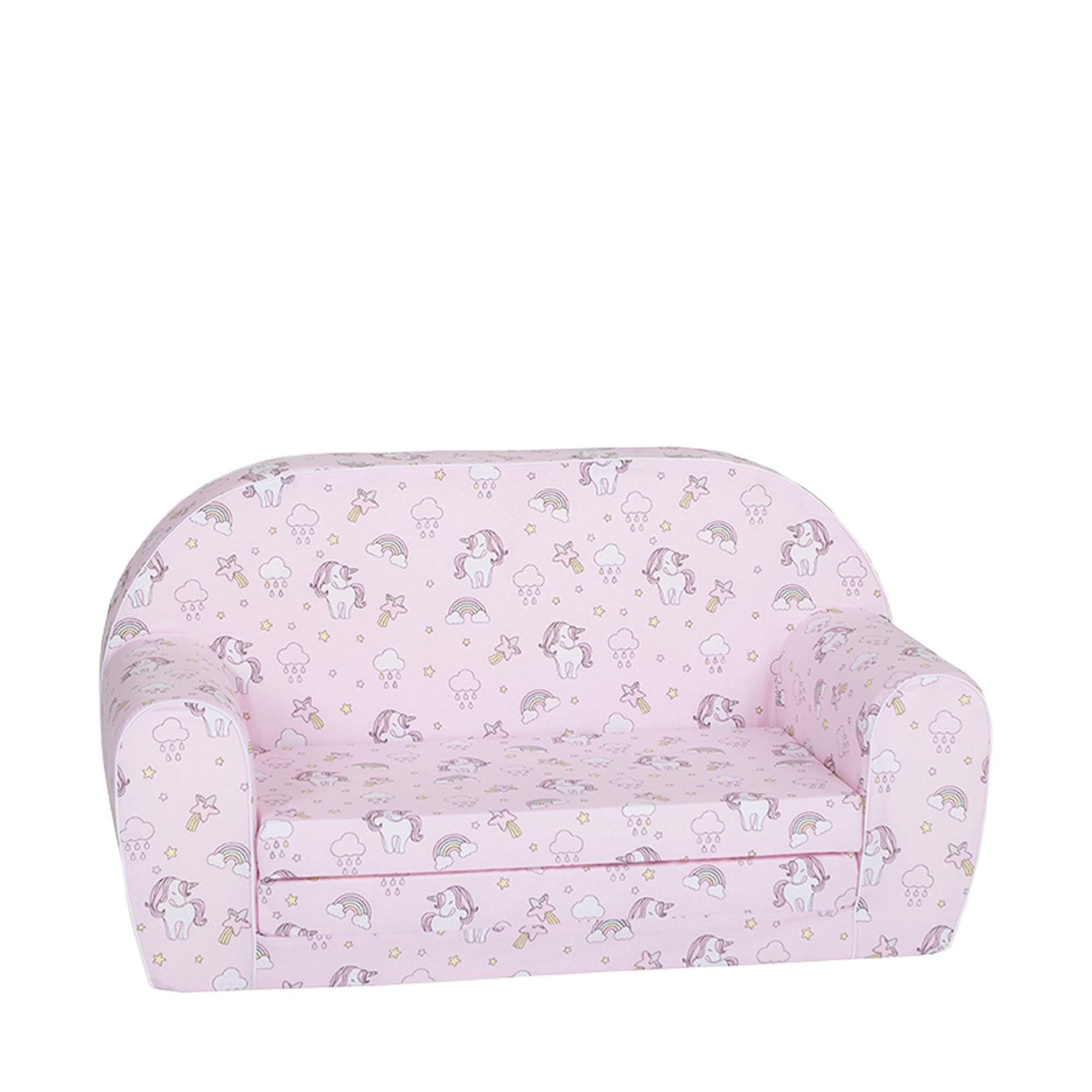 Image of knorr toys Kindersofa, Rainbow Unicorn Rosa