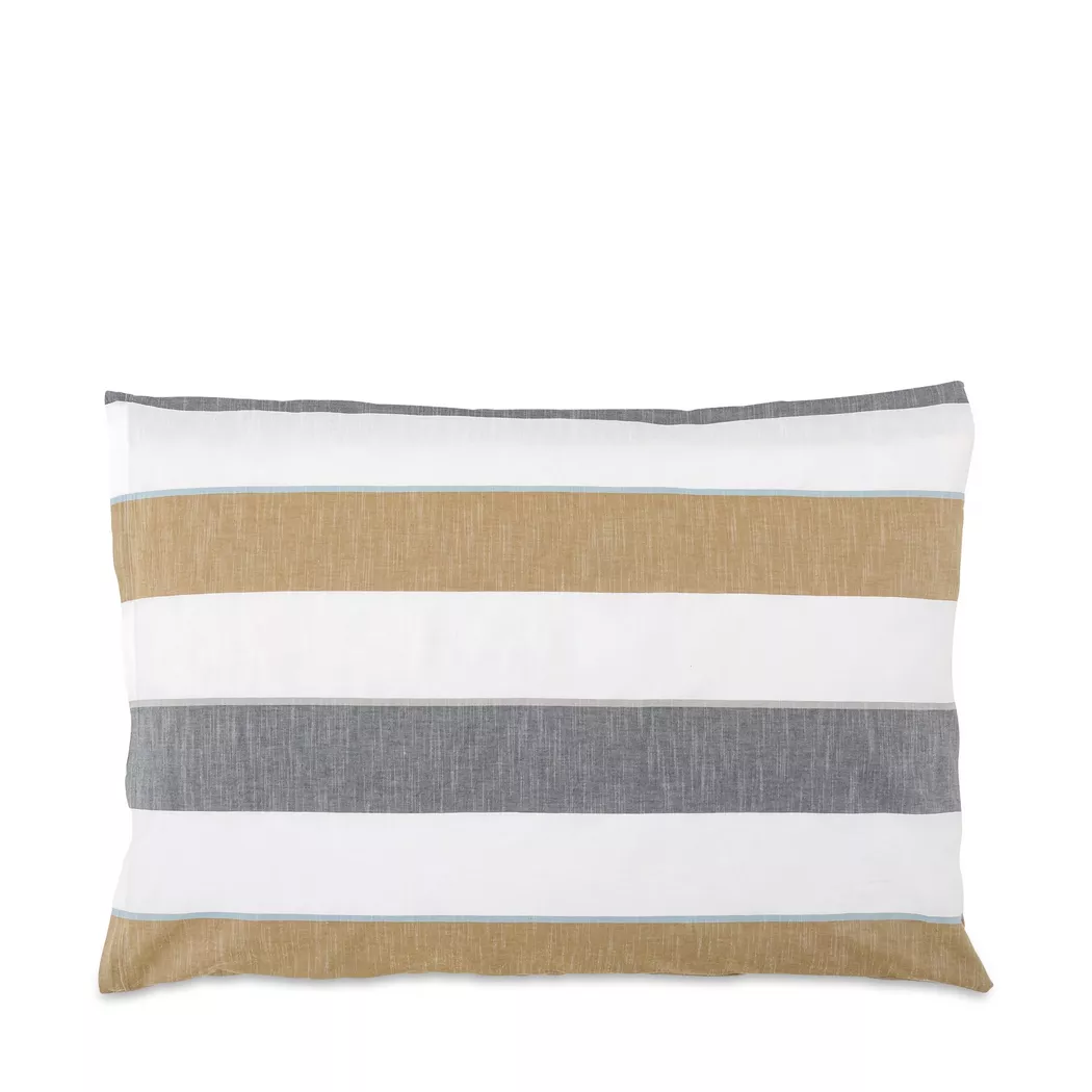 Manor Collections - Kissenbezug, BLOGG Gestreifter Kissenbezug, 65 x 65 cm, Beige