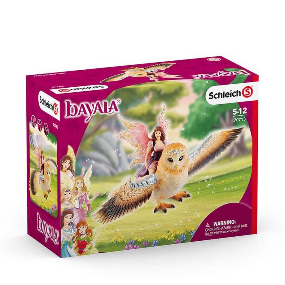 Schleich  70713 Elfe auf Glitzer-Eule 