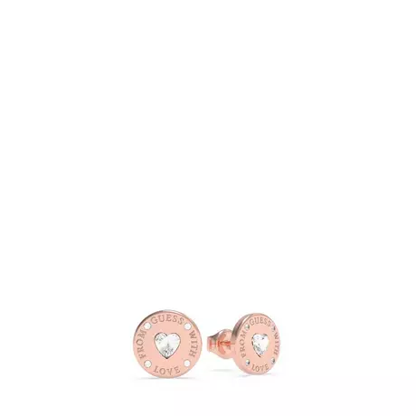 GUESS FROM GUESS WITH LOVE Boucles d'oreilles Or Rose