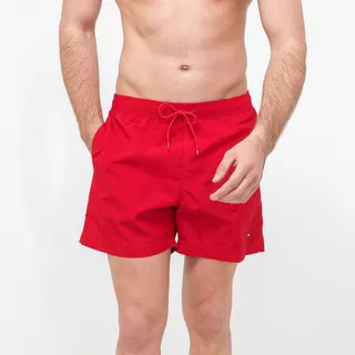 TOMMY HILFIGER SF Medium Drawstring Badeshorts Rot