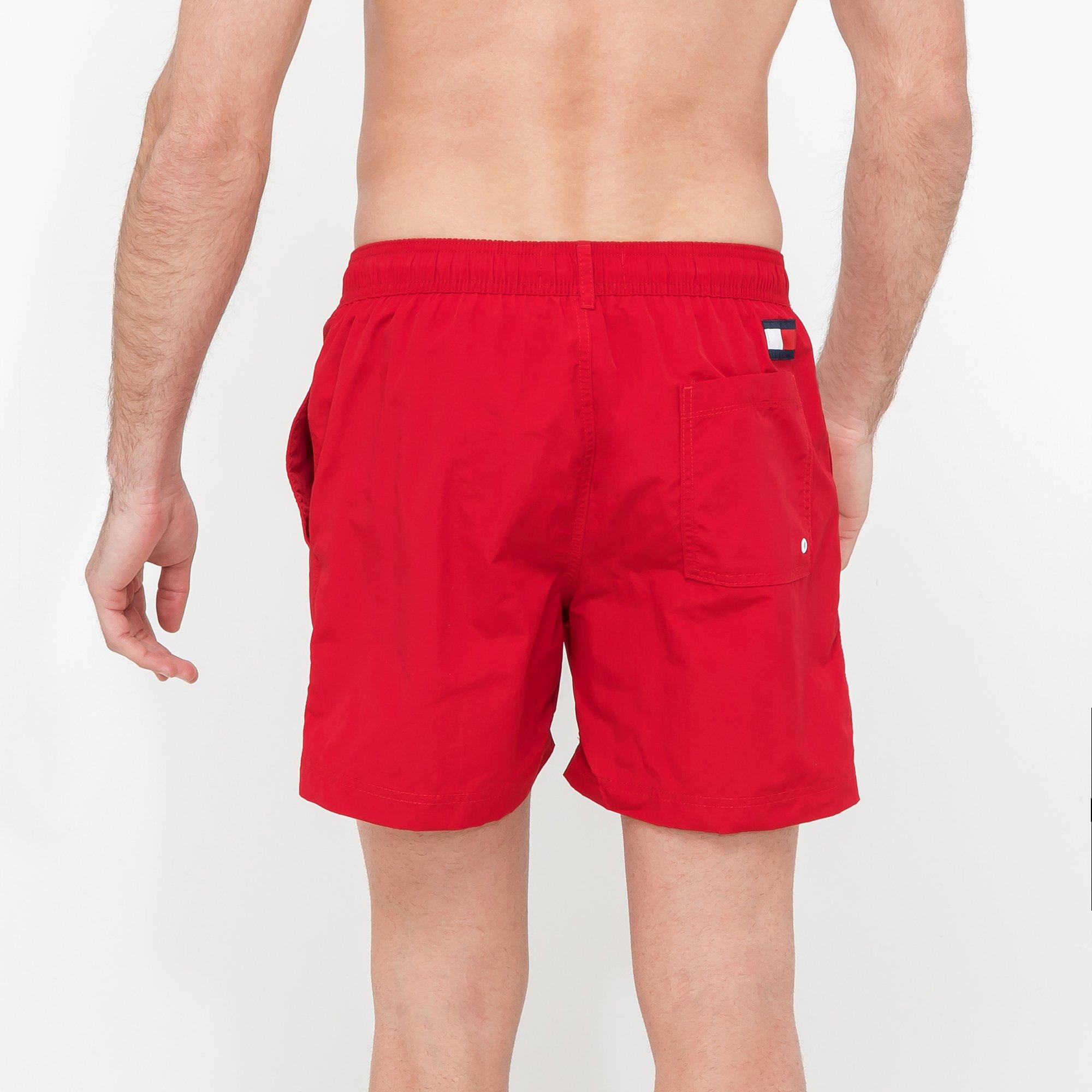 TOMMY HILFIGER SF Medium Drawstring Badeshorts Rot