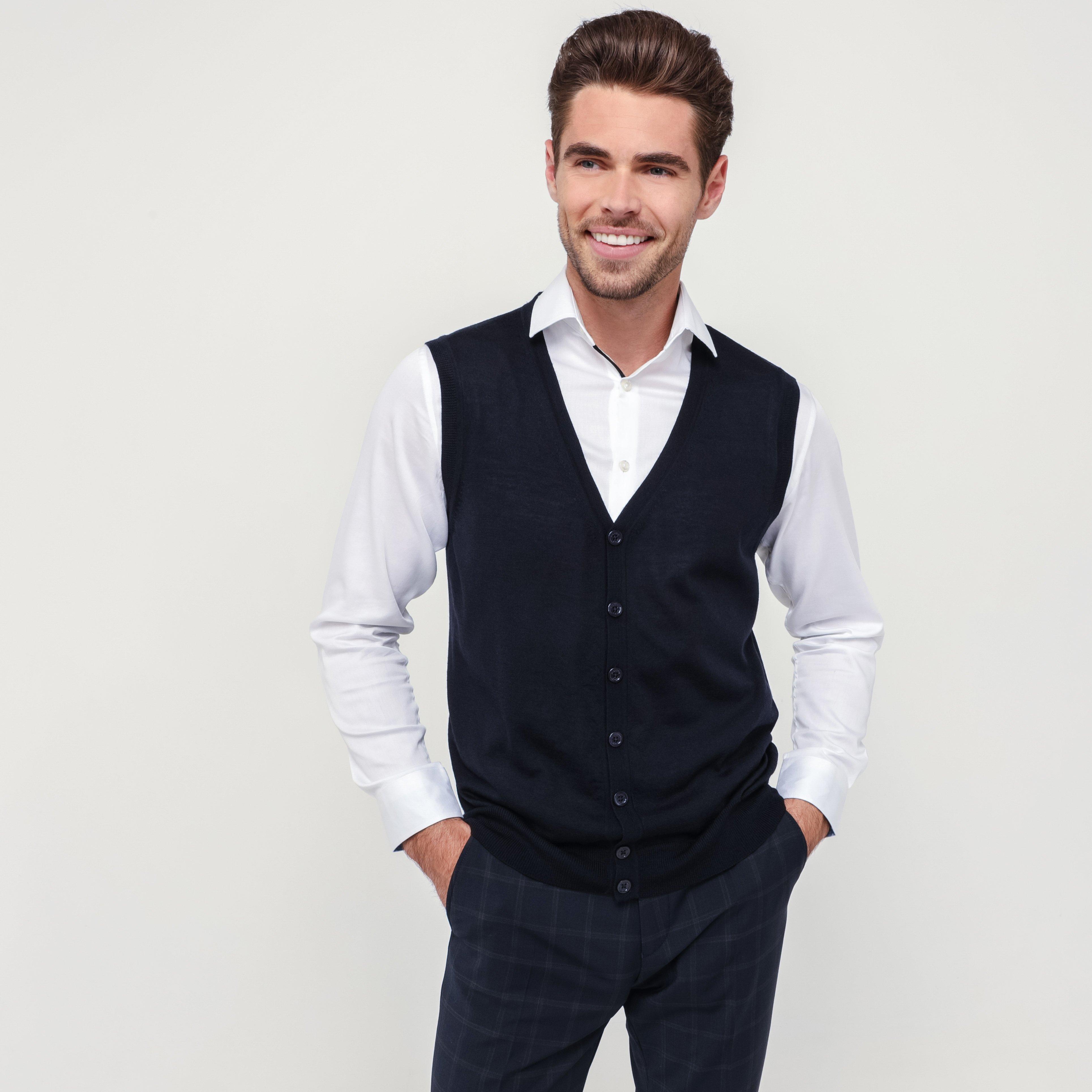 Image of Gilet, Regular Fit Herren Marine L