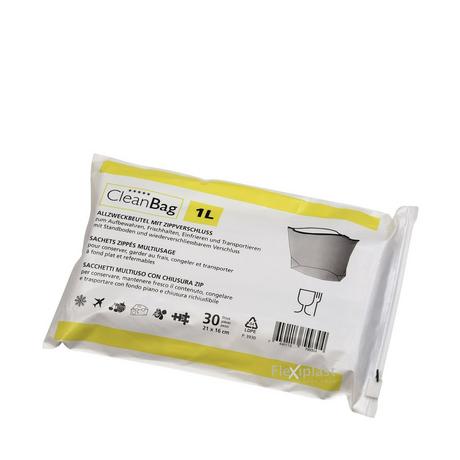 CleanBag Sachet avec fermeture à glissière 
