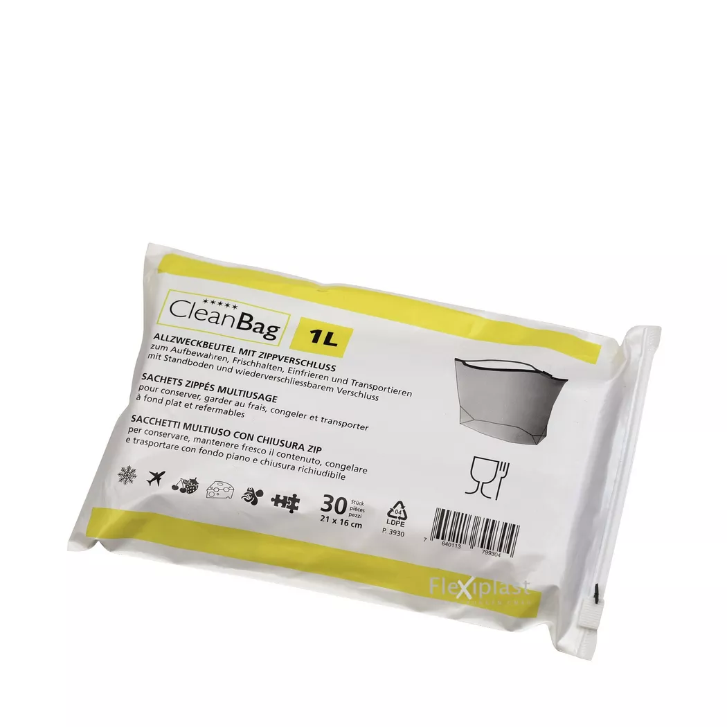 CleanBag - Allzweckbeutel, 1 l, Transparent