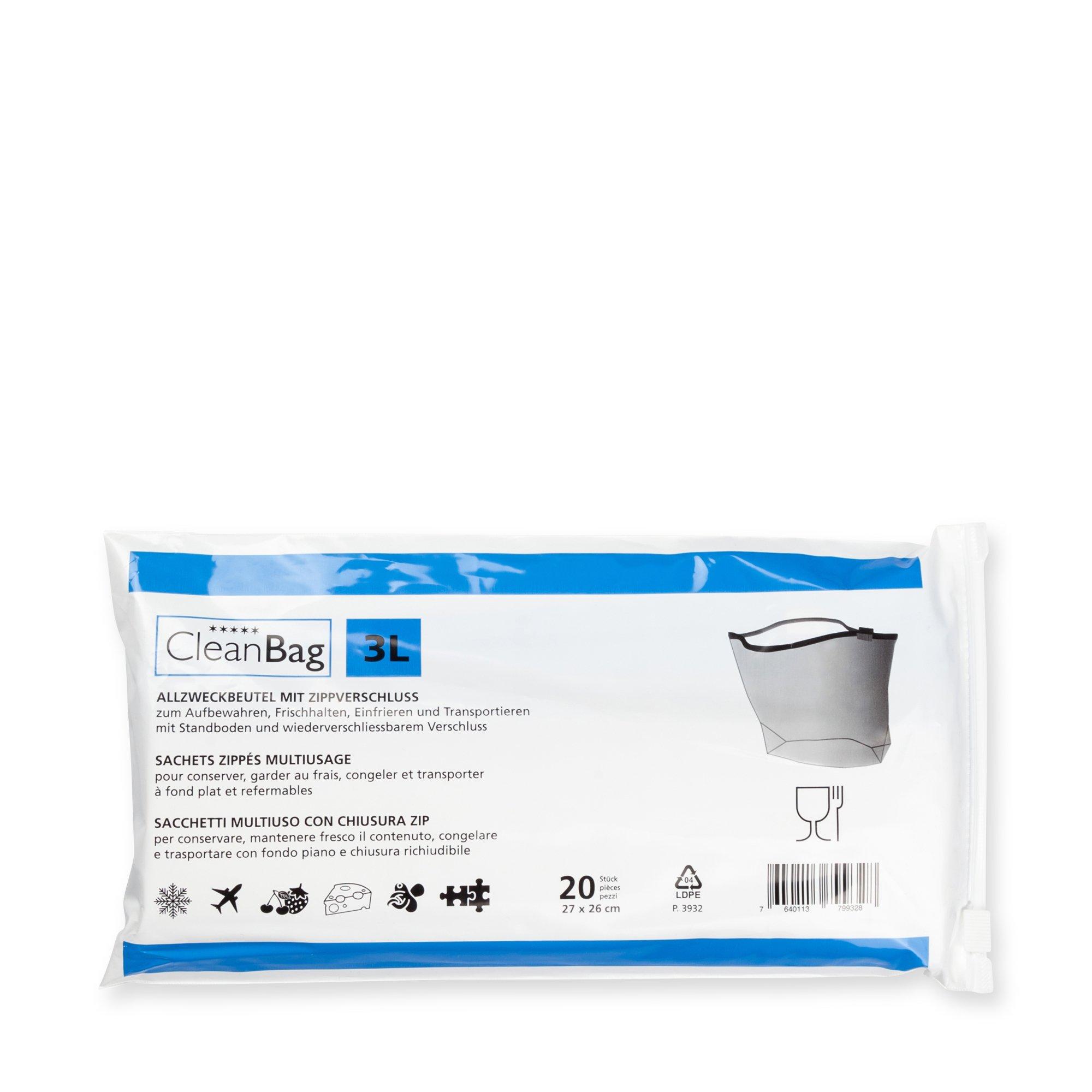 CleanBag Sacchetti con zip 