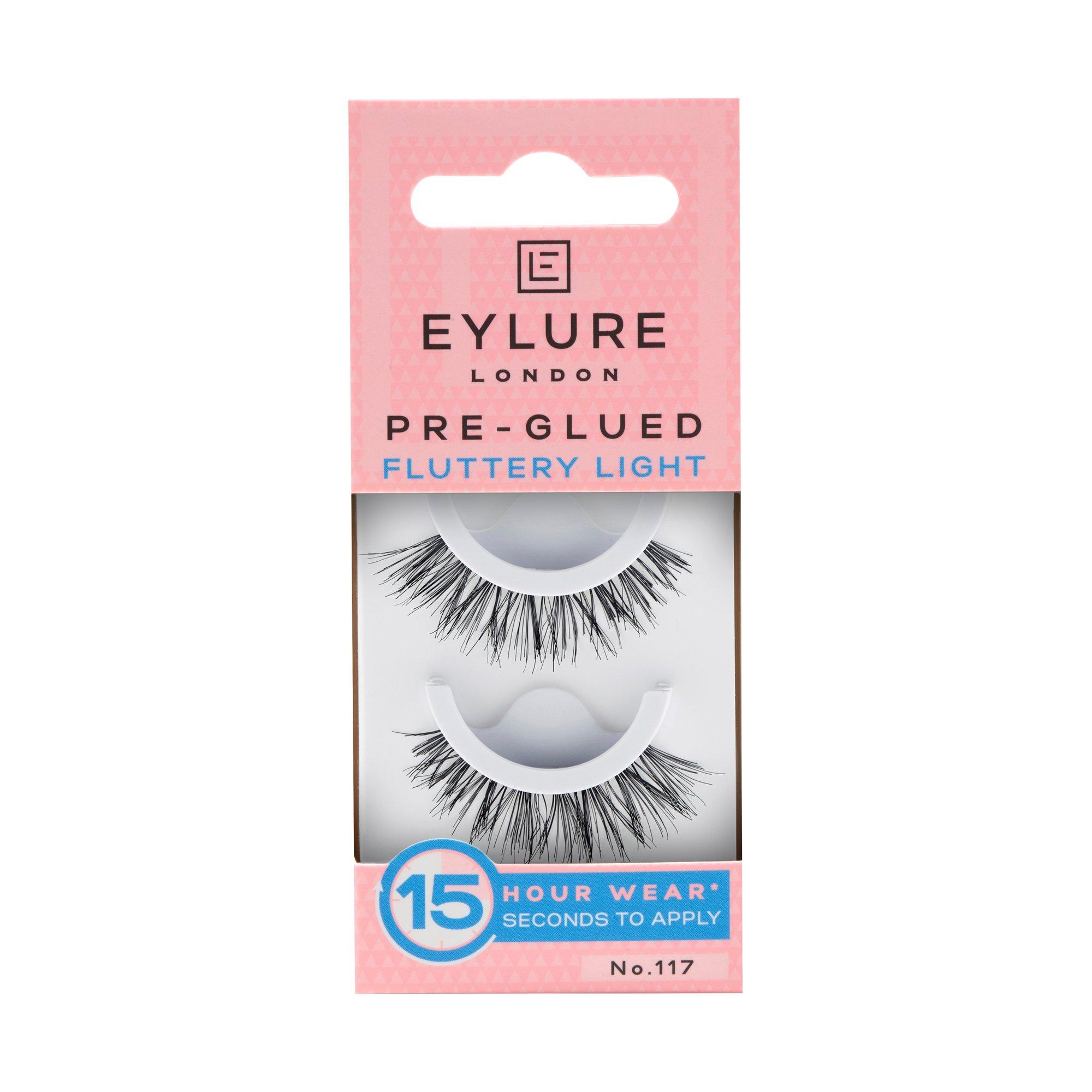 Eylure Künstliche Wimpern Nr. 017 – 3/4 Länge, Wiederverwendbar | Inkl. Kleber & Kontaktlinsenfreundlich
