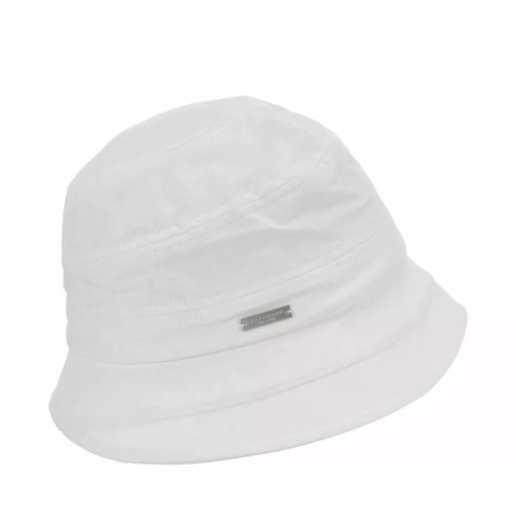 Seeberger Cloche Hat Women's White One Size