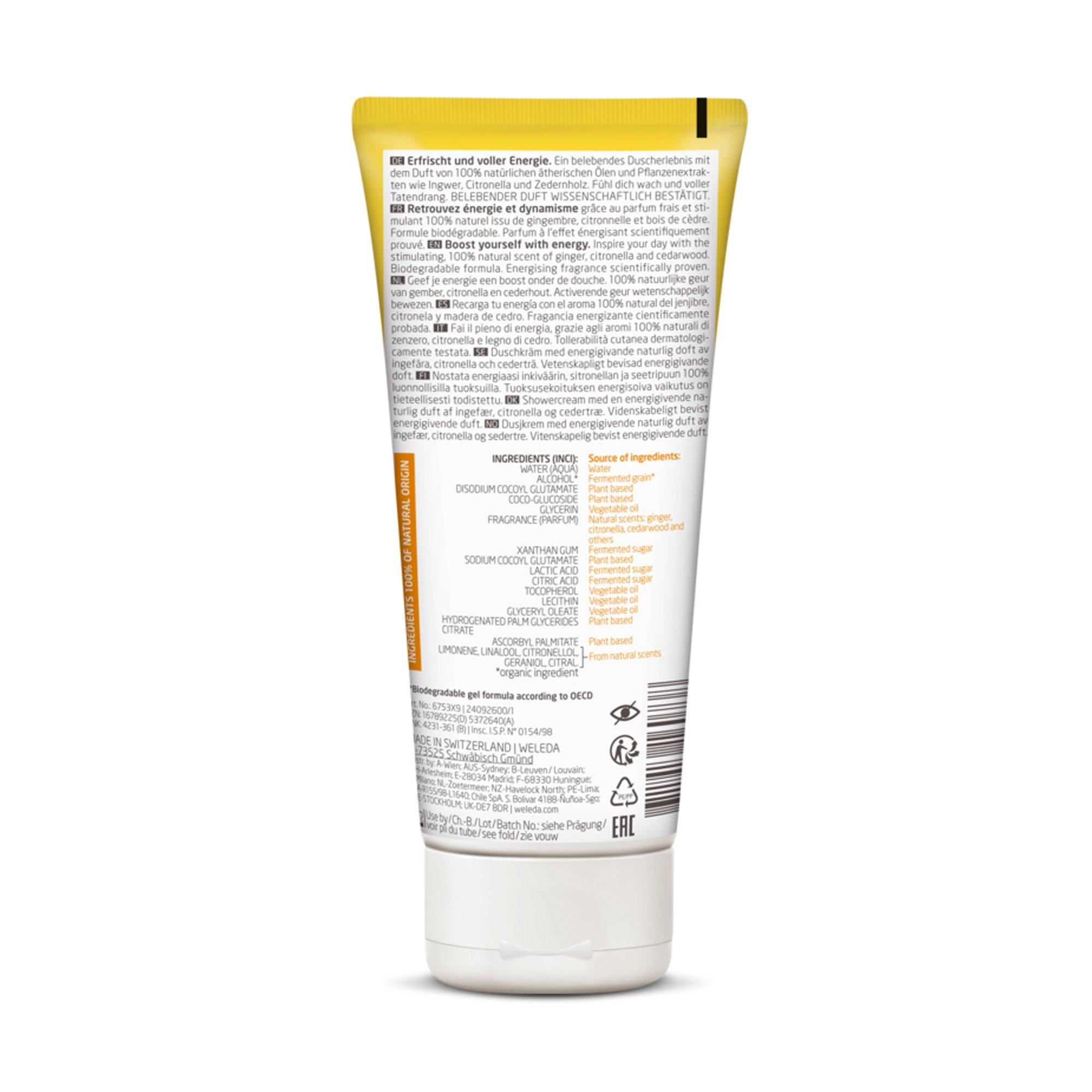 WELEDA  Aroma Shower Energy		 Aroma Shower Energy, Gel Douche Dynamisant  