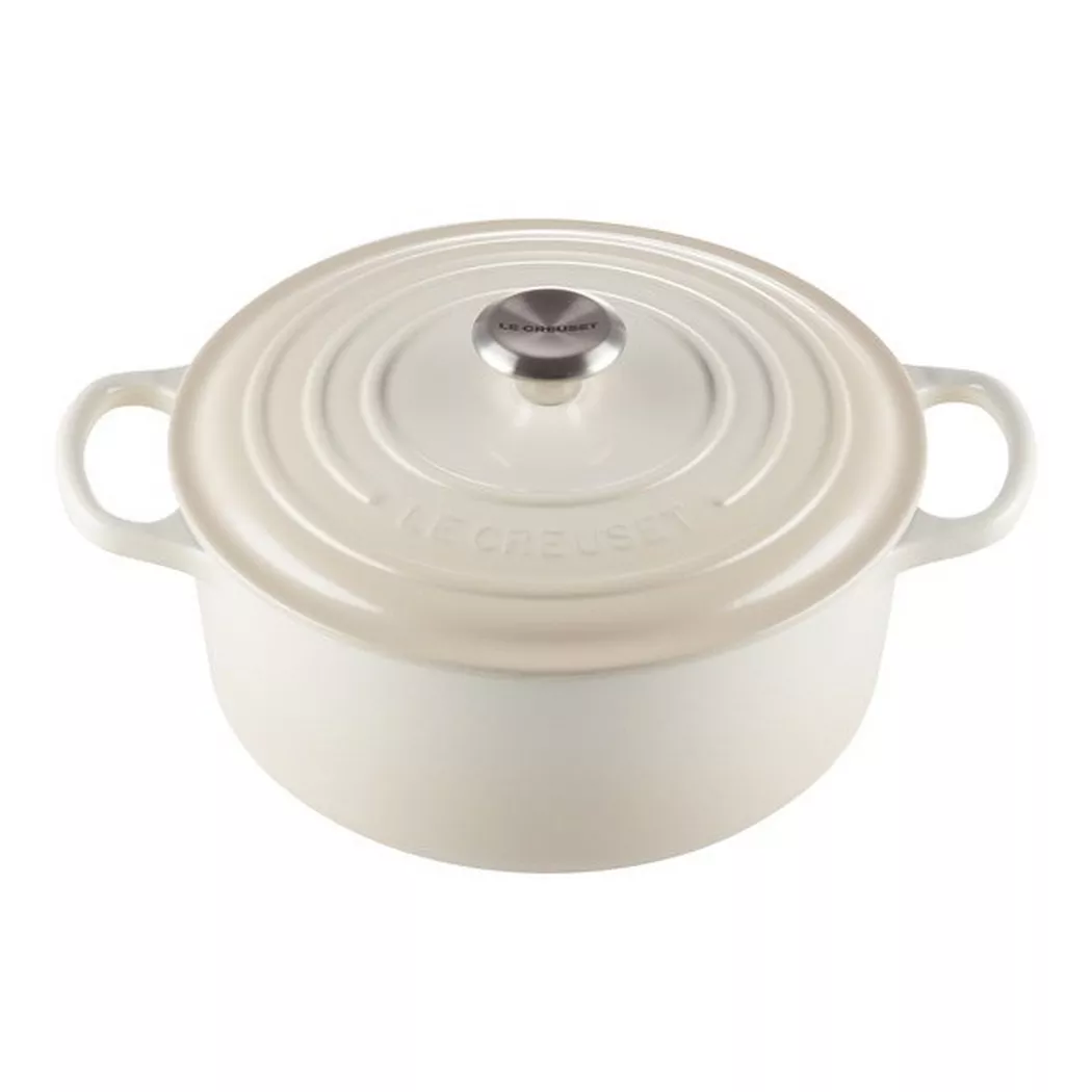 Le Creuset Signature Meringue Cast Iron 26cm Round Casserole