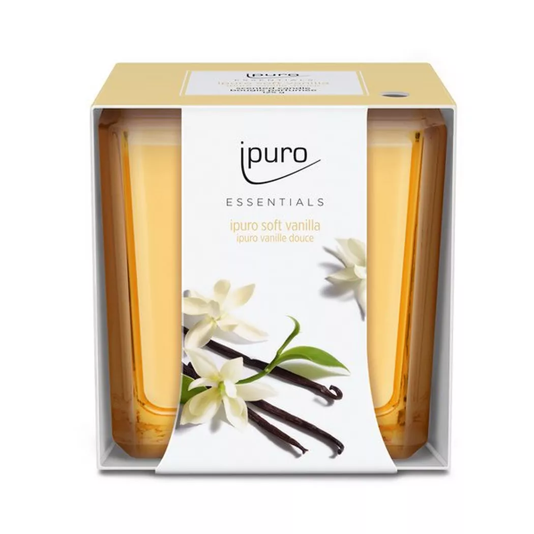 ipuro Essentials soft vanilla Duftkerze 125g
