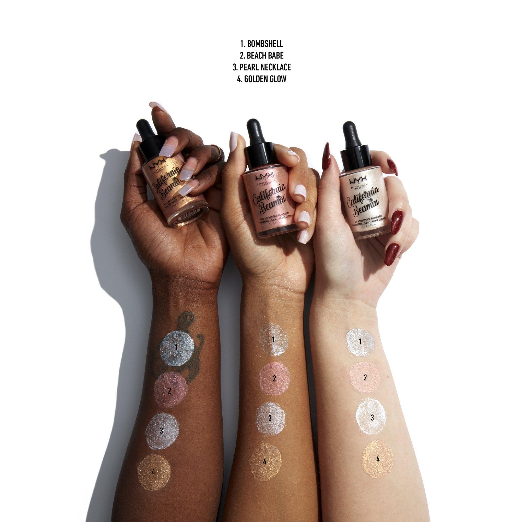 NYX-PROFESSIONAL-MAKEUP  California Beamin‘ Face N Body Liquid Highlighter Bombshell