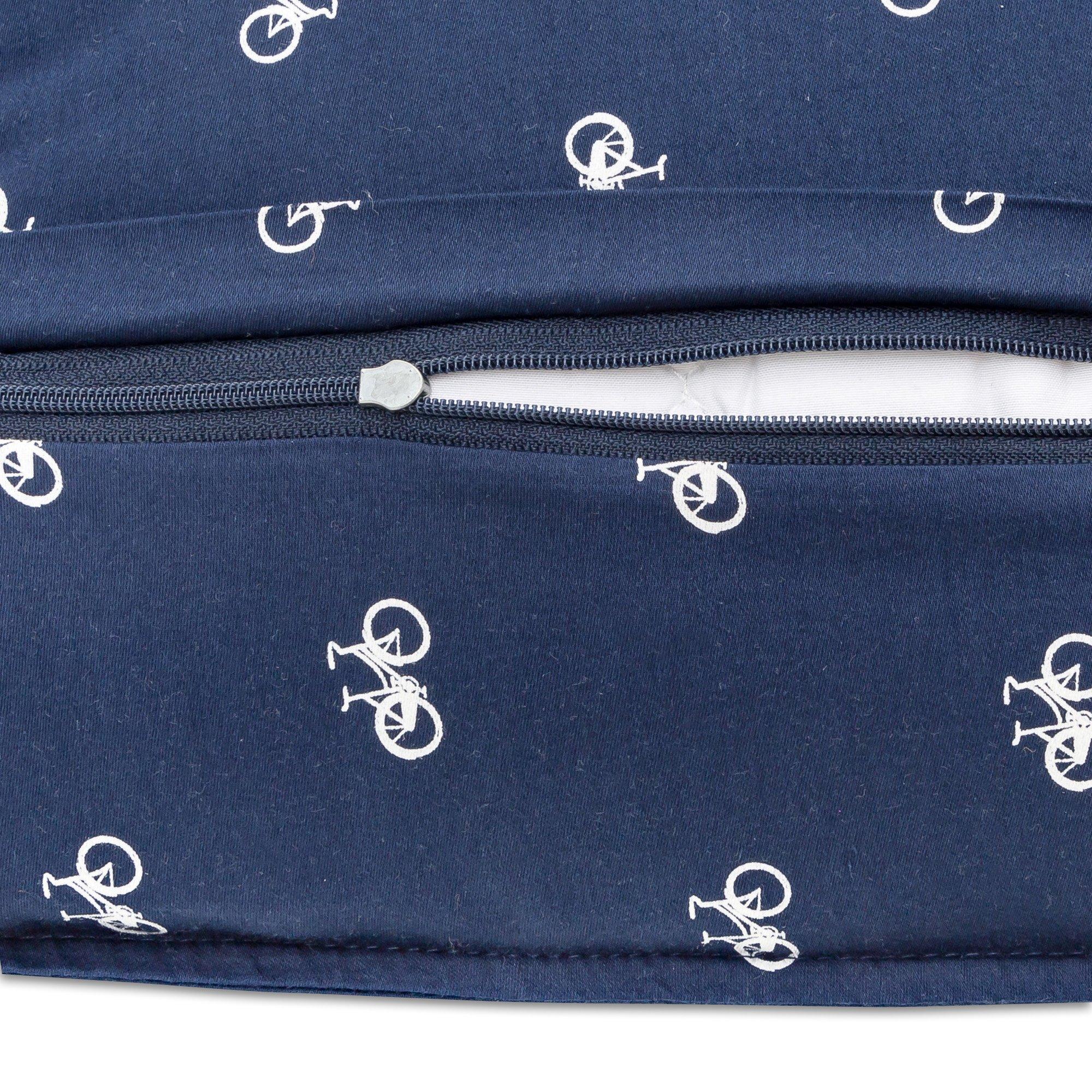 Manor Collections Velo Kissenbezug mit Fahrrad-Print  