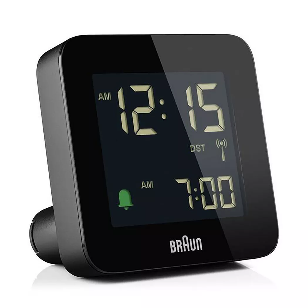 Braun - Weckerset, Digitalwecker, 75mm, Black