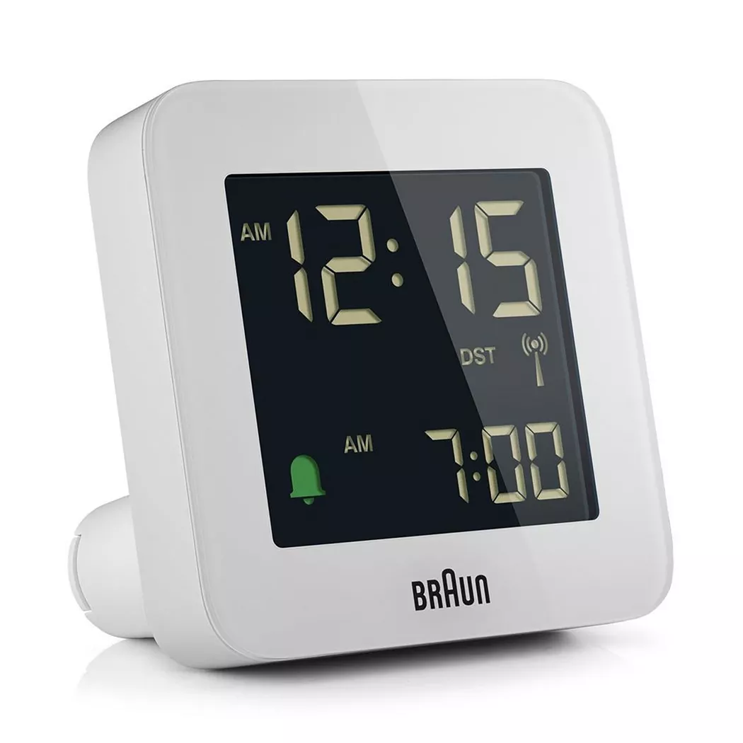 Braun - BC09 Réveil de voyage numérique - Blanc